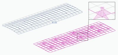 Villa - Statische Diagramme Deformation und maximale Momentbelastungen